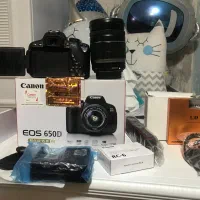 دوربین عکاسی حرفه‌ای Canon 650D همراه با لوازم|دوربین عکاسی و فیلم‌برداری|رشت, توشیبا|دیوار