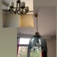 لوستر شیک کلاسیک ۶ شعله و لوستر کلاسیک شیشه ای|لوستر و چراغ آویز|تهران, دارآباد|دیوار
