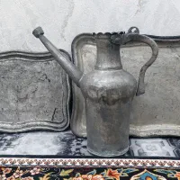 آفتابه مسی قدیمی ۲ عدد سینی خیلی قدیمی
