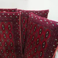 دو جفت پشتی زرشکی دستباف|پشتی|مشهد, پنجتن|دیوار