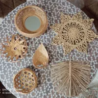 دیوارکوب حصیری