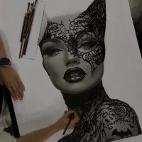 آموزش سیاه قلم نقاشی مدادرنگی هایپرئال طراحی لباس