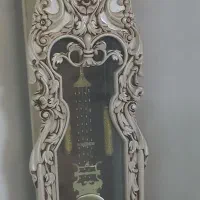 ساعت ایستاده چوبی و طرح زیبا و منبت کاری شده