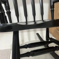 صندلی راک چوبی مشکی|صندلی و نیمکت|گنبد کاووس, |دیوار