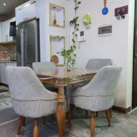 میز غذاخوری ۴ نفره از چوب راش