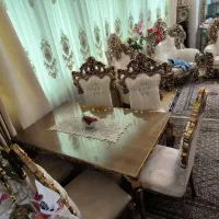 مبل سلطنتی شاه نشین و غذاخوری در حد نو هست|مبلمان خانگی و میز عسلی|خوی, |دیوار