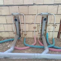 لوله کشی ساختمان،نصب پمپ و منبع و شیرالات استخر