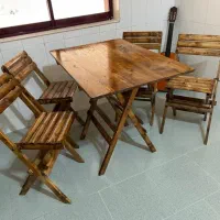 میز و صندلی چوب نراد (تاشو )