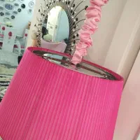 لوستر کریستالی صورتی|لوستر و چراغ آویز|تهران, سلسبیل شمالی|دیوار