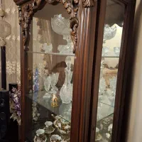 ویترین ایستاده شیشه دار ۲ درب از بغل