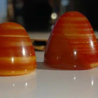 سنگهای موکل دار جفت شده سلطانی عقیق سلیمانی|جواهرات|کارون, |دیوار