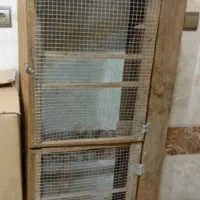 قفس چوبی خرگوش ومرغ و بلدرچین