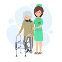 پرستار برای سالمند خانوم