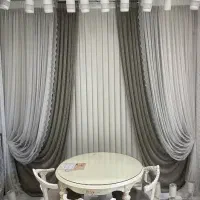 پرده پذیرایی شیک و اقتصادی  قیمت مناسب و دوخت تمیز