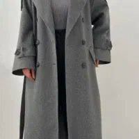 پالتو بلند توییت پشمی نو