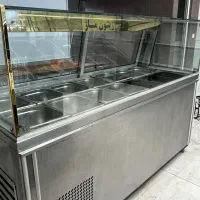 یخچال و میز استیل