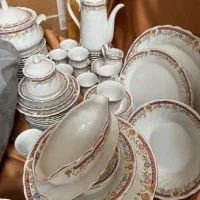 سرویس چینی - ژاپنی طلاکوب مناسب جهیزیه|ظروف سرو و پذیرایی|تهران, دریاچه شهدای خلیج فارس|دیوار
