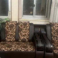 مبلمان ۷ نفره چرم و پارچه  در حد نو|مبلمان خانگی و میز عسلی|شیراز, پارک آزادی|دیوار