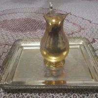 سینی وپارچ برنزی اصل قدیمی کاملا سالم