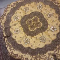 رومیزی ابریشم دستدوزی هندی