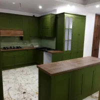 کابینت نئوکلاسیک سبز|مصالح و تجهیزات ساختمان|فردیس, |دیوار