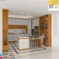 کابینت آشپزخانه ، کمد دیواری و تی وی وال|آب‌چکان و نظم‌دهنده ظروف|سیرجان, |دیوار