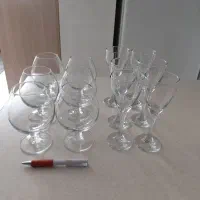 ۲ دست لیوان پایه دار ، گیلاس