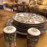 پیش دستی و شیرینی خوری گل مرغی انتیک