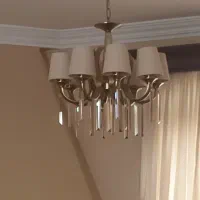 لوستر صد در صد برنجی ۸ شاخه