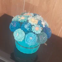 باکس گل شمعی دکوری زیبا وماندگار