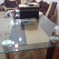یک دست مبل هفت نفره   بهمراه میز هشت نفره سالم|مبلمان خانگی و میز عسلی|لاهیجان, شیشه گران|دیوار