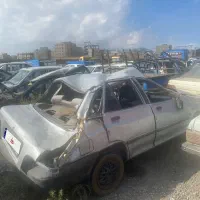 فروش پراید تصادفی دوگانه کارخانه مدل ۸۷|خودرو سواری و وانت|صوفیان, |دیوار