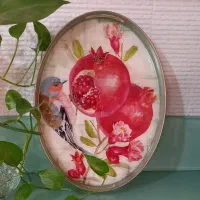 سینی چوبی یلدایی|صنایع دستی و سایر لوازم تزئینی|تهران, اختیاریه|دیوار