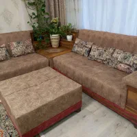 مبل راحتی ۹ نفر تمیز و زیباهمراه با باکس و ...