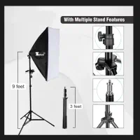 مجموعه سافت‌باکس برند ZEBRO (450 وات)|دوربین عکاسی و فیلم‌برداری|تهران, نارمک|دیوار