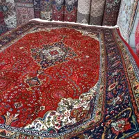 جفت شیش متری(۳×۲)نقشه کرمان قلم رنگ قرمز|فرش|خوی, |دیوار