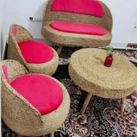 مبل حصیری چهار نفره|مبلمان خانگی و میز عسلی|بندرعباس, |دیوار