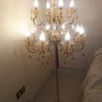 لوستر ایستاده روکش آب طلا