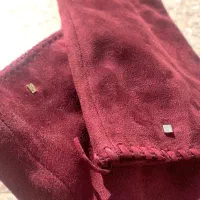 چکمه مخمل زرشکی شیک و نو سایز ۳۷|کیف، کفش، کمربند|ورامین, ورامین|دیوار