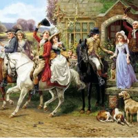 دار قالی تابلو فرش طرح بدرقه عروس