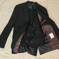 ست کت و شلوار داماد همراه با ژیله و پیراهن