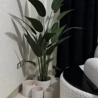 ست ۴ تیکه گلدان سفید سرامیکی/ نو