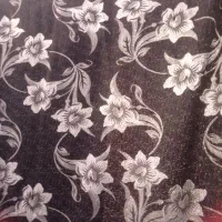 پرده شامی لمه نقره ای مشکی درحدنو