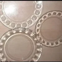 ۶دست بشقاب شیشه ای انگشتی