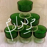 جام‌ قرمز سبز پارچ و لیوان|ظروف سرو و پذیرایی|رشت, انصاری|دیوار