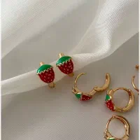 گوشواره توت فرنگی ژوپینگ