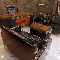مبل چرمی اداری صندلی فورتی مدیریت میز اس