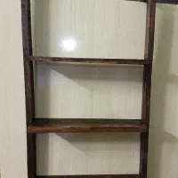 شلف کمد و یخچال سه طبقه با جنس چوب روس