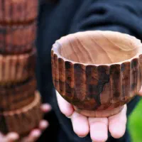کاسه‌های چوبی گردو