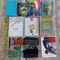 کتاب درسی دفتر نقاشی دفتر معمولی دفتر زبان همه چی